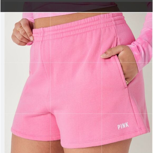 BicoSecret Pink 3.5” Campus Sweat Shorts XS Pink NWT IN PACKAGING - Picture 3 of 6